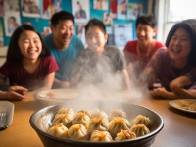 周末饺子宴，家庭乐融融