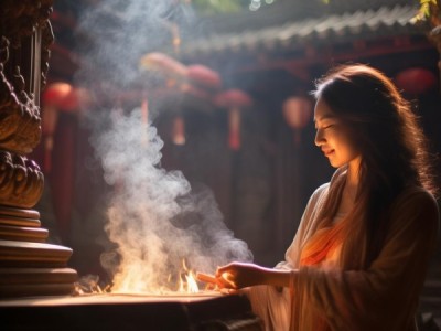 心灵之旅，庙宇香火中的宁静与慰藉
