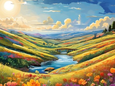 午后光下的诗意画卷