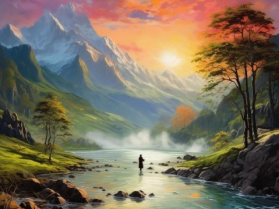 诗意山水，描绘自然美景的绝美句段精选