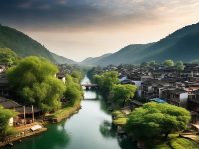 建，自然与人文共绘的山水画卷