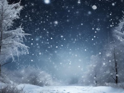 银雪浪漫夜，诗意飘舞时