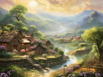 诗意乡村画卷，美丽乡愁的优美句集