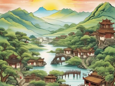 墨色生香，探寻某地乡村画卷中的家园之美