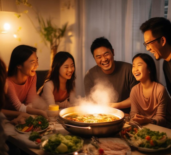 周末火锅时光，家的记忆,周末家里吃火锅，温馨时光的美好记录,回忆,第1张