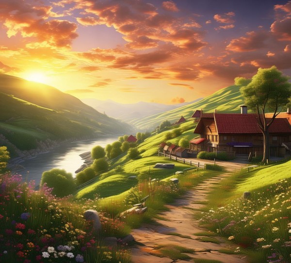 家乡画卷，探寻那抹醉人风景,家乡的美丽风景,画卷,第1张