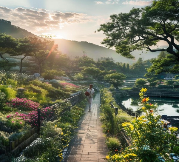 西华风光漫步，如画景致尽收眼底,漫步西华，尽赏如画风景,漫步,画卷,诗意,第1张