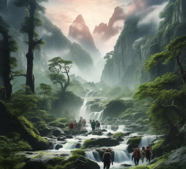 神农山奇境探秘之旅,探寻神农秘境，尽享山水奇观—游览神农山风景记实,漫步,画卷,回忆,第1张