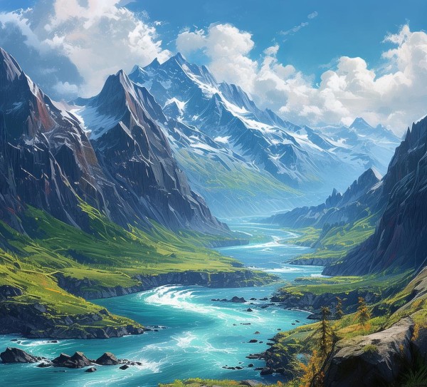 山川画卷，心灵漫步，我的风景游记之旅,山川如画，心灵之旅—我的风景游记,画卷,回忆,心灵,第1张