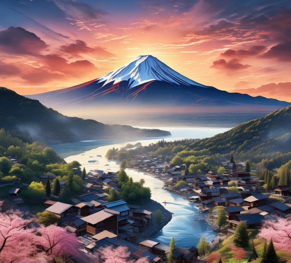 穿越，一次壮丽的风景之旅,A Scenic Journey Through the Land of the Rising Sun: Exploring the Beauty of Japan,日本风景,穿越之旅,第1张