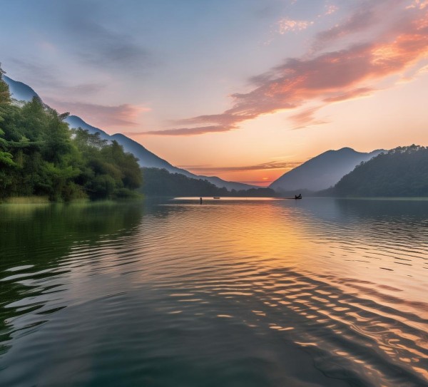 东湖晨曦，自然画卷中的宁静美景,东湖晨曦，自然画卷中的宁静与美丽,画卷,漫步,心灵,第1张
